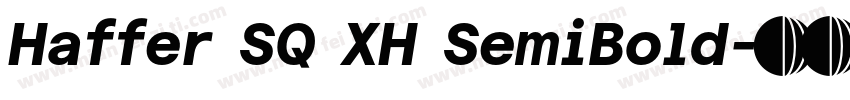 Haffer SQ XH SemiBold字体转换